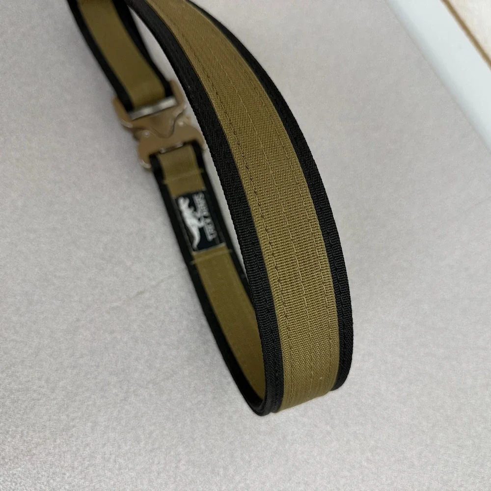 T.Rex Arms Nova Belt Mens OS Brown Cobra Buckle Tactical Nylon  1.5in Wide